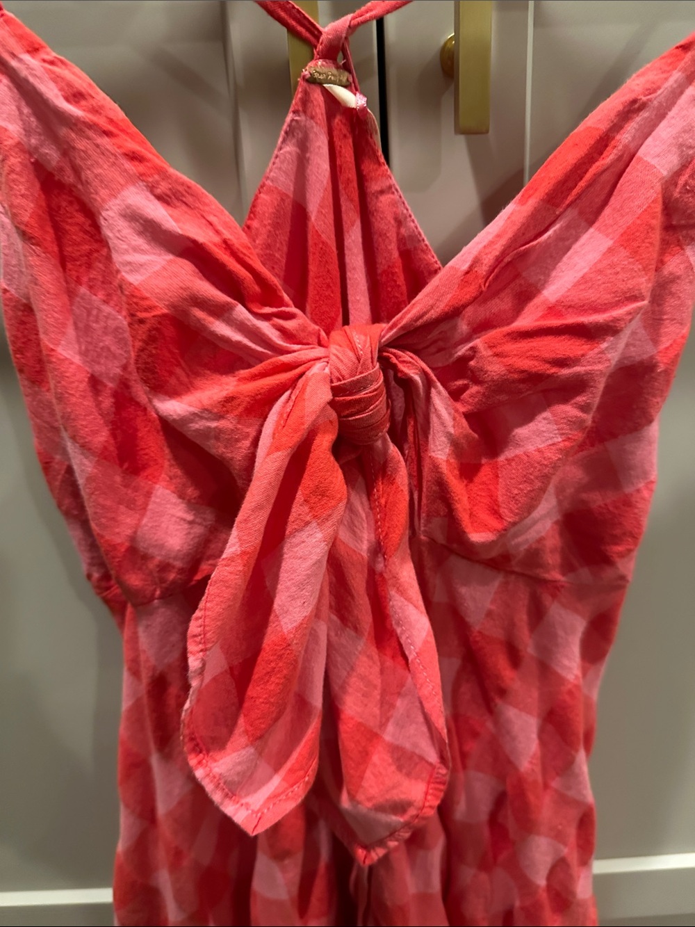 Free People-XS maxi dress NWT retail $128  coral and pink - Picture 2 of 12